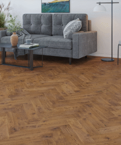 Roasted Wood Oak 18mm Herringbone Wood Floor | 0.65 Sq. M Pack Coverage