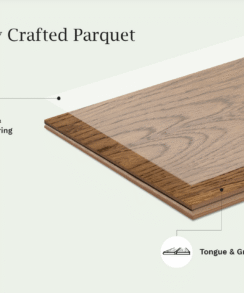 Alternative view of Roasted Wood Oak 18mm Herringbone Wood Floor | 0.65 Sq. M Pack Coverage