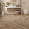 Camberely Oak Herringbone 5mm LVT SPC Floor | 2.36 Sq. M Pack Coverage