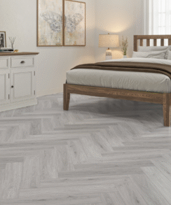 Grey Knight Oak 6.5mm Herringbone LVT SPC Floor | 2.05 Sq. M Pack Coverage