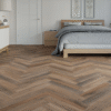 Golden Oak 6.5mm Herringbone LVT SPC Floor | 2.05 Sq. M Pack Coverage