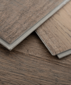 Alternative view of Brown Black Oak 6.5mm Herringbone LVT SPC Floor | 2.05 Sq. M Pack Coverage