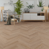 Funtik Brown Oak 6.5mm Herringbone LVT SPC Floor | 2.05m? Pack Coverage