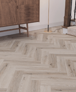 Alternative view of Sunderland Oak Herringbone 5mm LVT SPC Floor | 2.36 Sq. M Pack Coverage