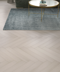 Light Grey 8mm Herringbone Laminate Floor | 1.8m² Pack Coverage