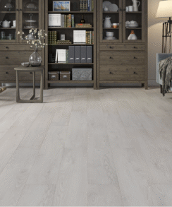 White Grey Oak 8mm Laminate Floor | 1.83m² Pack Coverage
