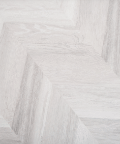 White Grey Oak 8mm Chevron Laminate Floor | 1.8m² Pack Coverage