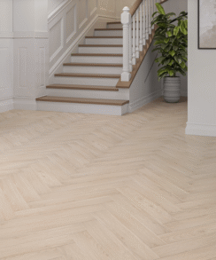 Grey Oak 8mm Herringbone Laminate Floor | 1.8m² Pack Coverage