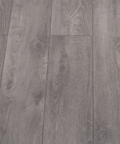 Medium Grey Oak 8mm Laminate Floor | 1.83m² Pack Coverage
